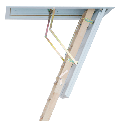 Cadet 3 traditional wooden loft ladder with insulated hatch from Premier Loft Ladders