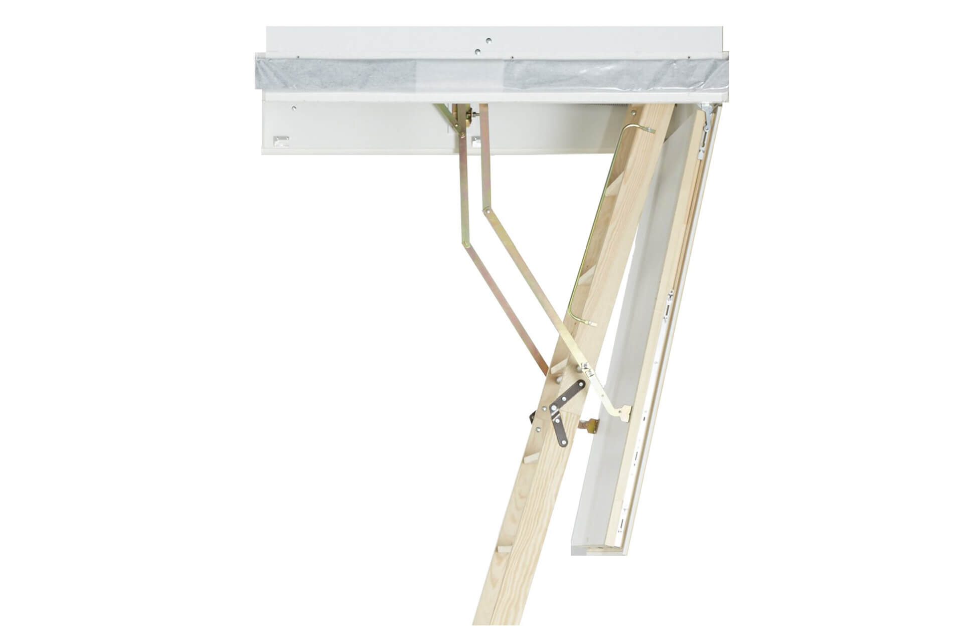 The Designo wooden loft ladder is certified with Class 4 air permeability ratings The Designo wooden loft ladder is certified with Class 4 air permeability ratings