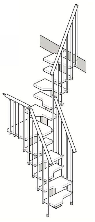 Compatta space saver loft stairs from Premier Loft Ladders