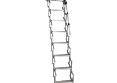 Elite heavy duty loft ladder. Aluminium concertina loft ladder. Premier Loft Ladders