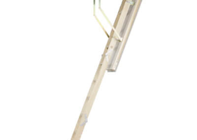 Quadro wooden loft ladder with insulated loft hatch