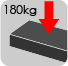 Load rating of 180kg per tread