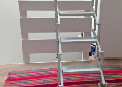 Elite loft ladder for access to rooflight. Heavy duty concertina loft ladder from Premier Loft Ladders