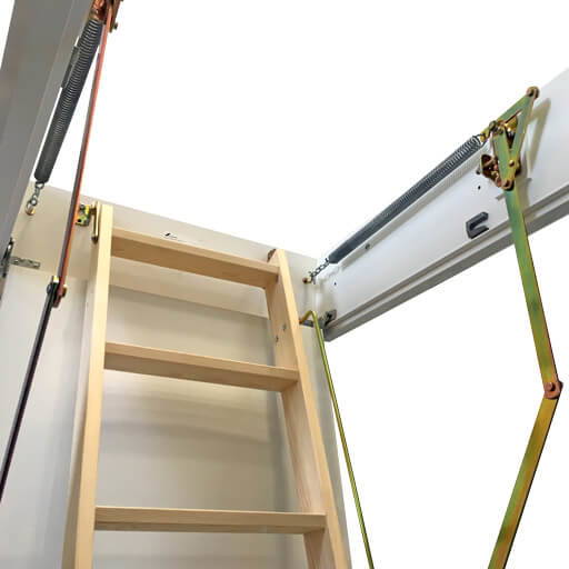 Designo Loft Ladder highly insulated wooden loft ladder