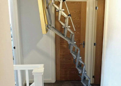 Supreme loft ladder. High quality loft ladder installed into a modern family home.
