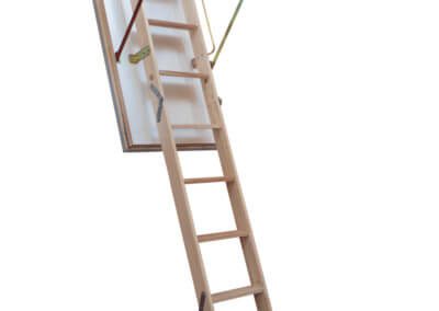 Quadro wooden loft ladder. Made-to-measure with insulated loft hatch