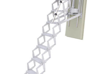 Supreme Steel Electric loft ladder. Fire rated to 30, 60 and 90 mins. Premier Loft Ladders