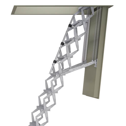 Supreme Steel loft ladder. Fire rated for safety and protection. Premier Loft Ladders