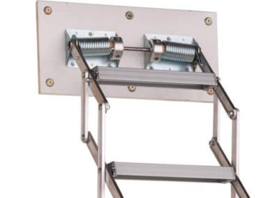 Piccolo Premium concertina loft ladder counter-balance spring mechanism. Premier Loft Ladders