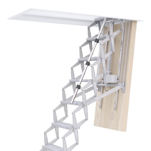 Electric loft ladders for ease of operation and convenience