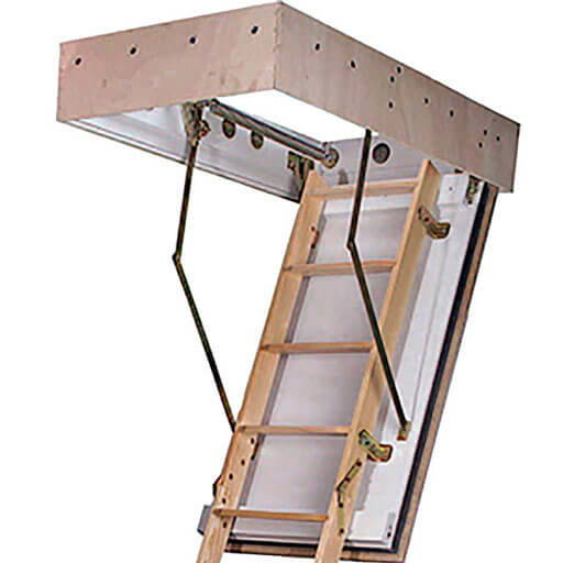 BD90 F90 Fire Rated Wooden Loft Ladder Premier Loft Ladders