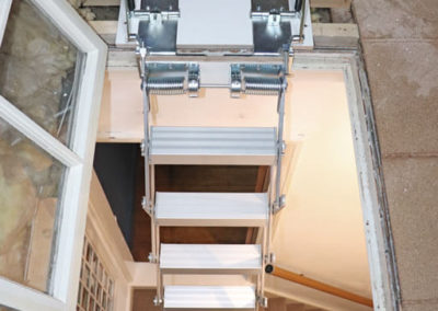 Glass loft hatch ladder - Piccolo Premium Vertical from Premier Loft Ladders