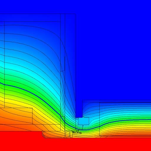 Loft ladder heat profile