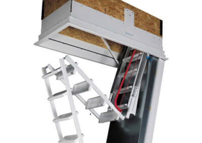 Isotec 200 loft ladder features a fully counter-balanced spring mechanism for safe and easy operation