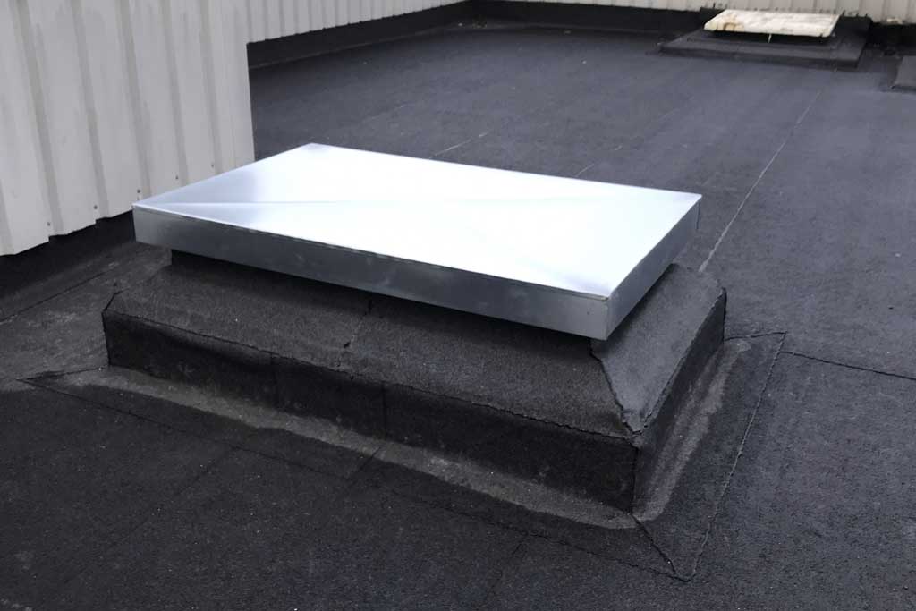 Weather proof roof access hatch. Premier Loft Ladders case study Weather proof roof access hatch. Premier Loft Ladders case study