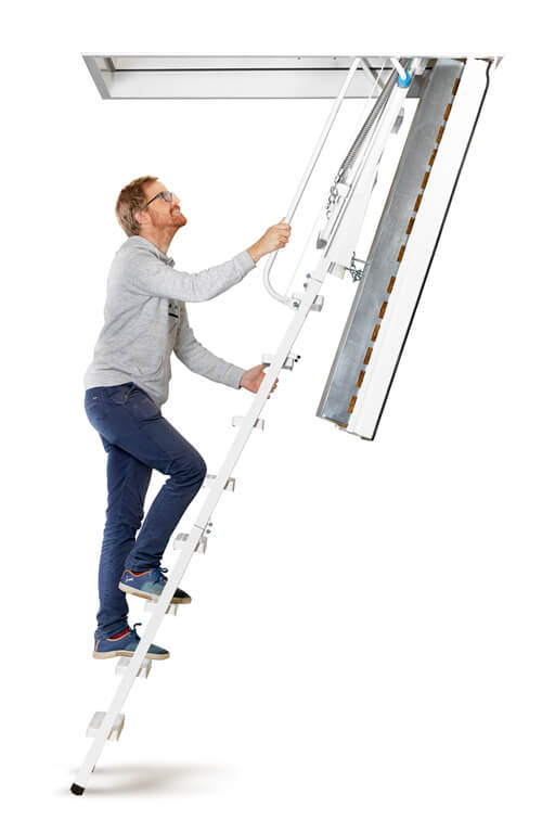 Isotec 200 heavy duty loft ladder. Highly insulated with 60 min fire protection. Available from Premier Loft Ladders