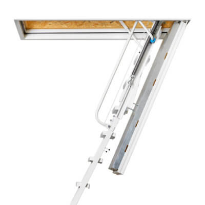 Isotec heavy duty loft ladder. Insulated loft hatch and fire rated to up to 120 mins.