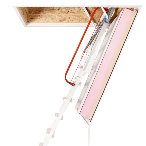 Klimatec 160 Passivhaus certified attic hatch and ladder.