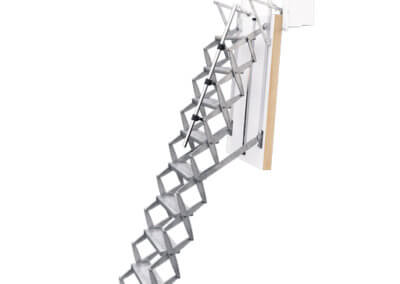 Heavy duty vertical loft ladder with insulated wall access hatch. The Supreme Vertical from Premier Loft Ladders