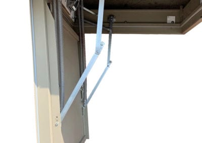 Fire rated steel loft hatch. Heavy duty. Counter-balanced operation.