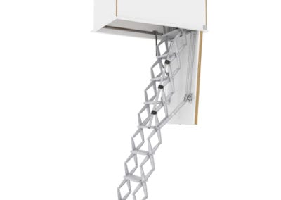 Heavy duty loft ladder with roof hatch. Premier Loft Ladders