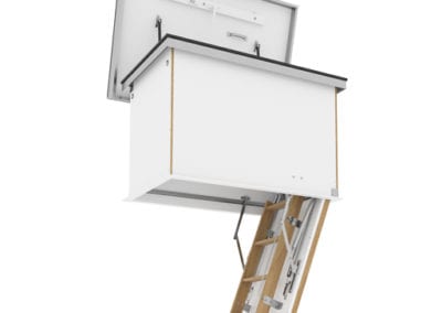 Flat Roof Access Hatch with Wooden Ladder - Premier Loft Ladders