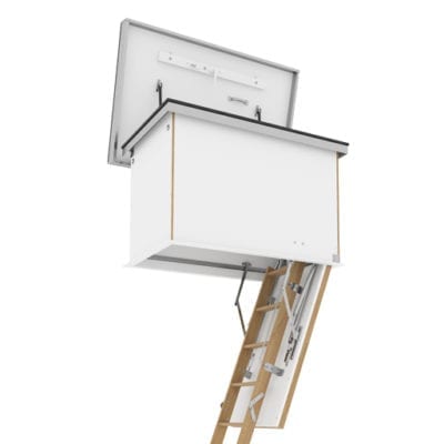 Flat Roof Access Hatch with Wooden Ladder - Premier Loft Ladders