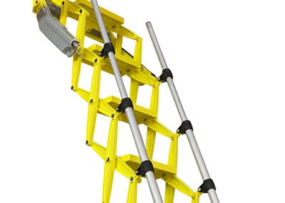 Elite heavy duty loft ladder with bold yellow finish - Premier Loft Ladders