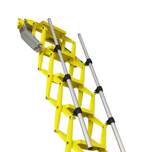 Elite heavy duty loft ladder with bold yellow finish - Premier Loft Ladders