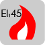 EI(1)45 Fire rated loft door. 45 minutes.