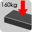 Load rating of 160kg per tread