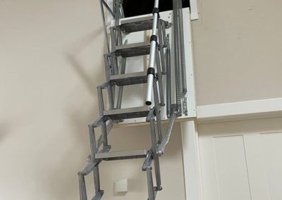 Heavy-duty vertical hatch loft ladder from Premier Loft Ladders. Installed by Artisan Loft Ladders