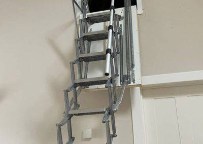 Heavy-duty vertical hatch loft ladder from Premier Loft Ladders. Installed by Artisan Loft Ladders