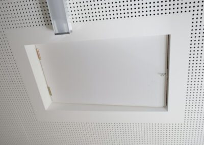 Sloped roof access hatch