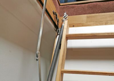 Replacement counter-balance springs fitted to an existing loft ladder