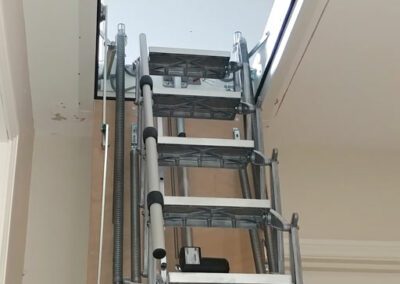 Supreme Electric loft ladder. Cotswold family case study