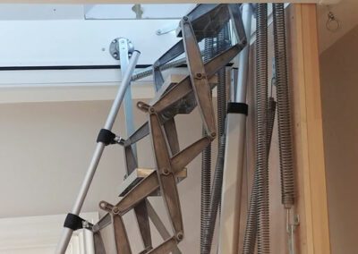 Heavy duty electric concertina ladder. Cotswold family case study